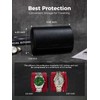 Simpirae Watch Travel Case for Men, PU Leather Watch Roll