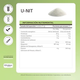 Matter Nit Electrolitos Azucar Minerales Quelados Albion Sodio Potasio Magnesio Apoyo Hidratación Energía Diaria Colorantes Artificiales Sobres