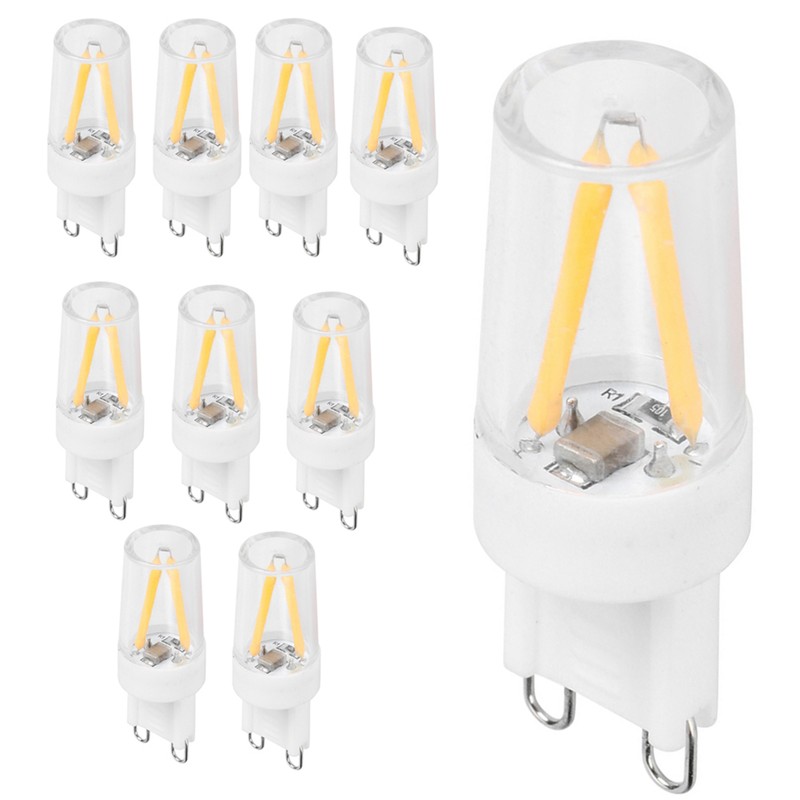 10Pcs G9 Base LED Light Bulbs 1.5W AC110V BiPin Bulb