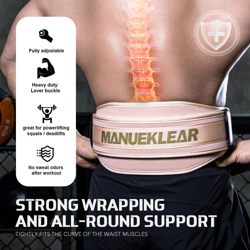 Weight Lifting Belt, Lifting Belts for Women Men, MANUEKLEAR Weightlifting