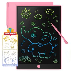 14 Inch LCD Writing Tablet for Kids, Toys for Girl, Drawing Pad. Doodle Board with Erase, Lock Function & Colorful Screen. Digital Notepad for Toddlers. Learning Girls Gifts for 3 + Year Old - Pink