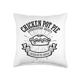 Chicken Pot Pie Appreciation Society Throw Pillow