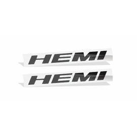 Reflective Concepts HEMI Emblem Overlay Decal Stickers (Pair) - 2011-2019 Challenger - (Color: Carbon Fiber)