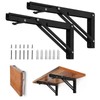 Storystore Folding Shelf Brackets - 10 Inch Heavy Duty Metal