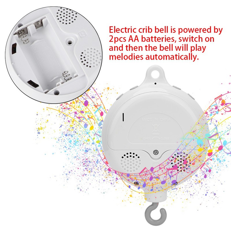 Baby Infant Crib Bed Hanging Musical Bell Electric Music Box
