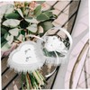 CAXUSD Heart-Shaped Lace Ring Pillow Box Wedding Ring Holder Versatile