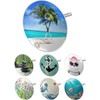 arteneur® Universal Bath Plug with Beach Motif, Triple Seal, Adjustable,