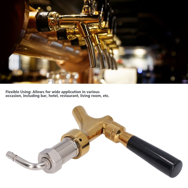 Beer Tap Keg Faucet 304 Stainless Steel Accessory Replacement for