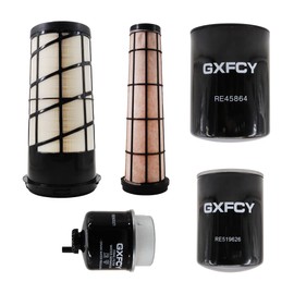 RE282286 RE282287 RE45864 RE519626 RE60021 Filters Kit Compatible with JD 5045E 5055E 5065E 5075E w/ T2 & IT4 Engine
