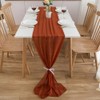 CHUQING Autumn Table Runner, Chiffon Table Runner, 70 x 300