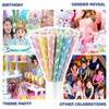 Premium Cotton Candy Cones 100 Pack Rainbow Stars - Candy