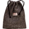 Vagabond Bags Harris Tweed Herringbone, Black & White Herringbone Tweed,