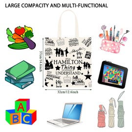 Musical Makeup Bag Musical Quote Cosmetic Bag Musical Inspired Gift For Women Musical Gift (HAMILTON tote Thing)