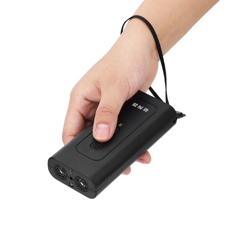 Black Ultrasonic Dog Repeller Anti Barking Stop Bark Training Device