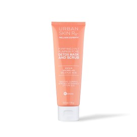 Urban Skin Rx® 2-in-1 Pumpkin Detox Mask | Pore Purifying Mask & Scrub, Self-Warming Formula Detoxifies & Exfoliates to Deep Clean & Rejuvenate Skin, Formulated with Kaolin and Jojoba Beads, 2.5 oz
