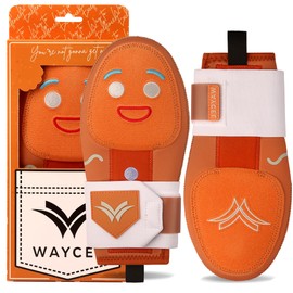 WAYCEL Sliding Mitts - Baseball Sliding Mitt for Youth - Ice Cream Sliding Mitt Baseball - Softball (Gingerbread Man)