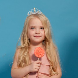 Lovelyshop Yellow Gems Rhinestone Tiara, for Little Kid Big Kid Girl Prom Birthday Princess Party