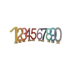Zahlenstecker 0-9 M√§dchen Geburtstagsstecker Zahlen Holz bunt Grau-Pastellgelb-Pastellorange (Pfirsich)-Rosa-Pink (Beere)-Rot-Flieder-Lila-Mint-Hellblau Deko Zubeh√∂r f√ºr Geburtstagstisch