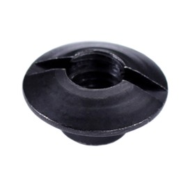 [10PCS] 8-32 Slotted Posts - (0.125in. Length) - (Black Oxide Finish) - USA Design - for Kydex Holster Making, Upholstery, Tactical Gear, Item Repair & DIY Fastening