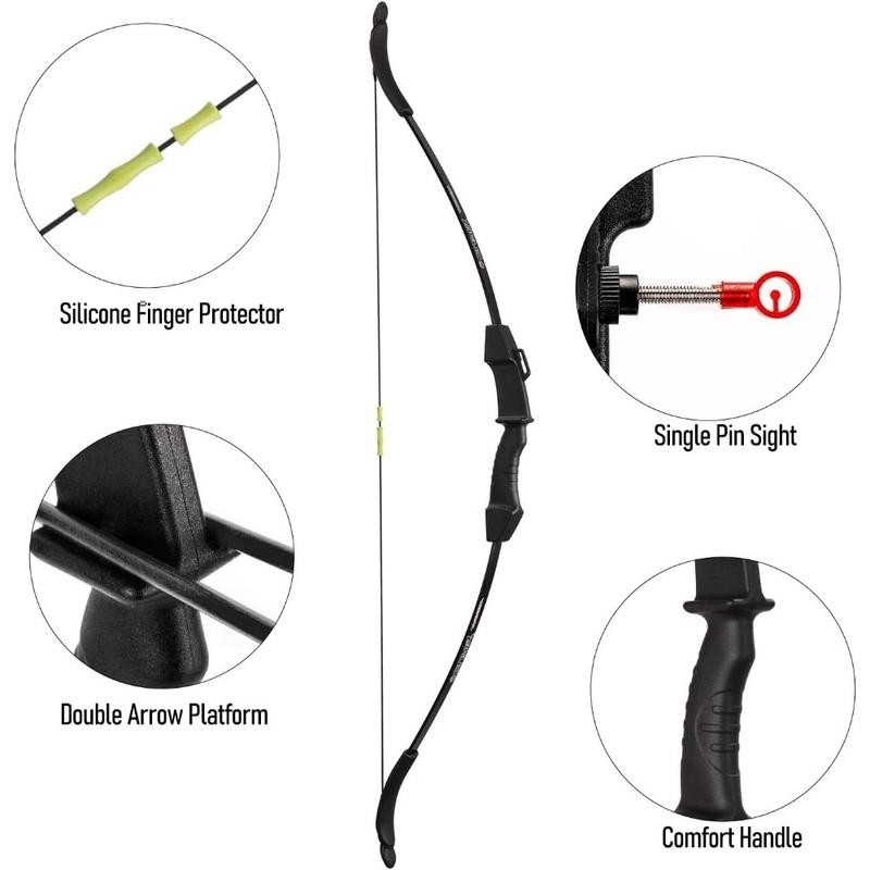 Bow and Arrow Set for Kids-Archery Beginner Gift with 10