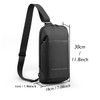 KINGSONS Sling Bag Small Crossbody Backpack for Men Waterproof Chest