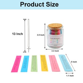 Rheyxases Bible Verse Jar, Read Me When Bible Verses Jar for Women, Bible Accessories Scripture Prayer Cards Hope, Birthday Valentines Gifts (1)