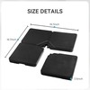 COSIEST 170 LBS Offset Patio Umbrella Base,4 PCS Sand &