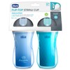 Chicco Flip-Top Straw Cup 9oz | Insulated Toddler Sippy Cup