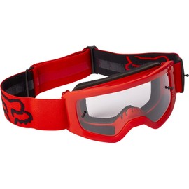 Fox Racing Youth Main Motocross Goggle, STRAY Flo Red - Clear Lens