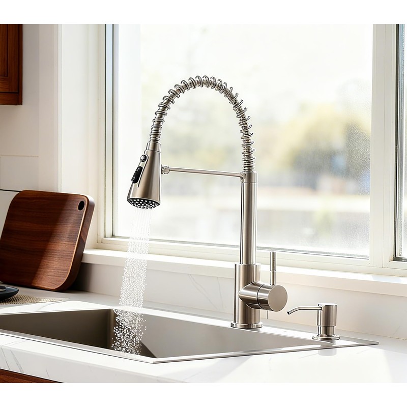 Sink Soap Dispenser Pump with 2 Sponge Holders, Curovtrp Soap