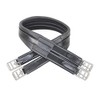 HyCOMFORT Leather Padded Double Elasticated Atherstone Girth (50in) (Black)