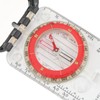Multifunctional Plastic Compass with Scales Portable Gradiometer Magnifying Glass LED