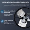 Criditpid 10 Inch Shutter Exhaust Fan with Speed Controller Switch,