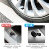 4PCS Locking Car Tire Valve Stems Caps, Anti-Theft Auto Wheel