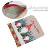 4pcs Chair Covers Soft Elastic Stretch Santa Claus Pattern Dining