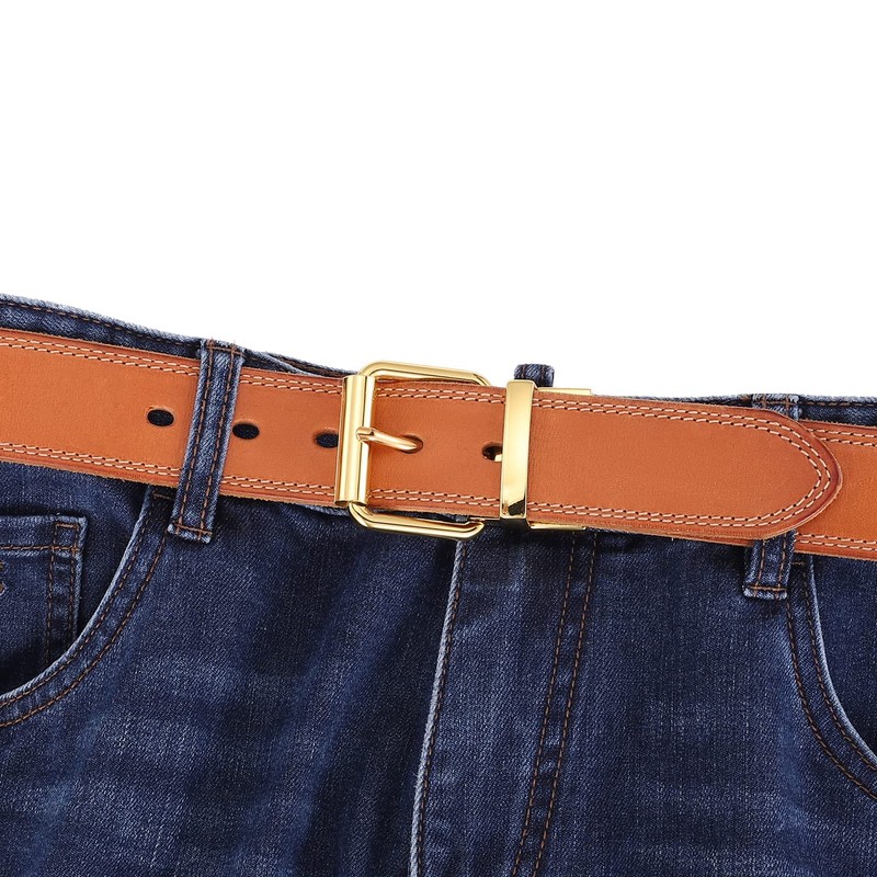 1.5" (40mm) Reversible Gold Belt Buckle Replacement Belt Buckle