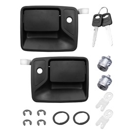Vaticas Exterior Door Handle with Lock Cylinders and Key, Fit for Ford Excursion F250 F350 Super Duty Truck F450 F550 F650 F750 Truck, Replace 79306 79307 7C3Z2522405AA