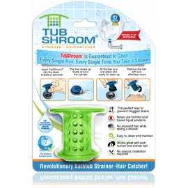 TubShroom Tub Hair Catcher Drain Protector, Fits 1.5"-1.75", Green