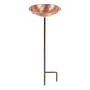 Achla Designs BBHC-02T-S Hammered Solid Copper Stake Birdbath