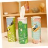 ULTECHNOVO 3pcs Cylinder Tissue Box Portable Round Tissues Container for