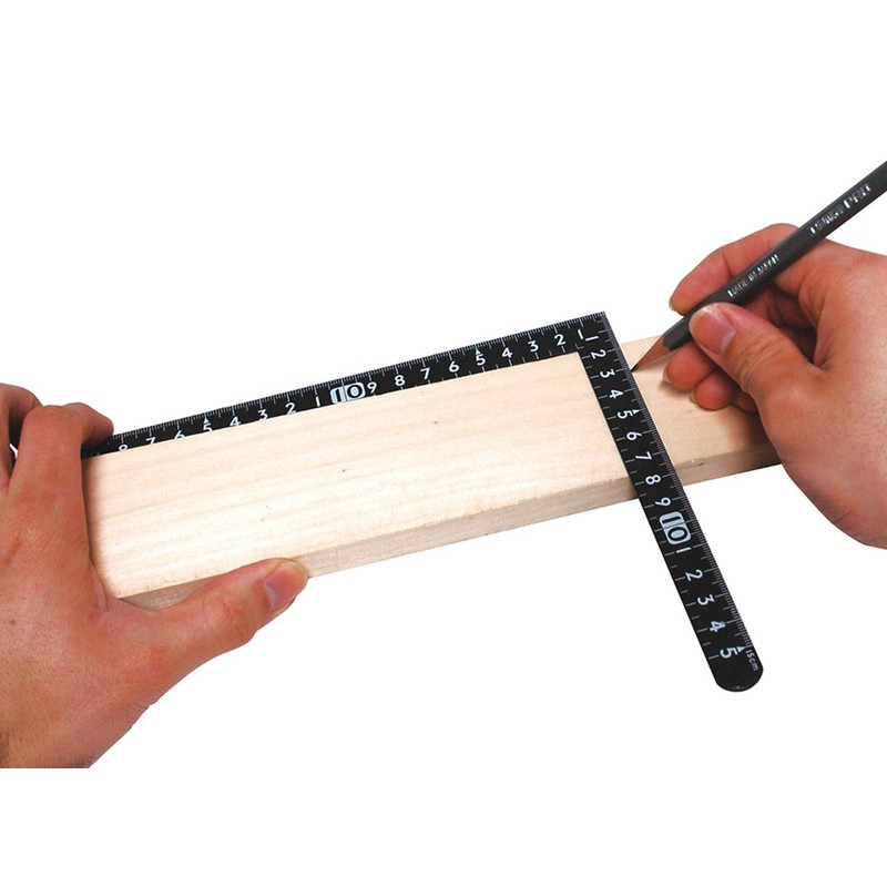 Shinwa Rules White Sunday Carpenter's Square 11.8 x 5.9 inches