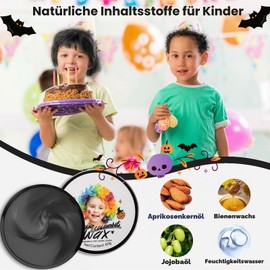 Children's Black Temporary Hair Colour, Black Colour Hairstyle Pomade, Styling Hair Dye Cream, Women Men Instant Hair Dye Boys Girls DIY Hair Wax Mud for Halloween Cosplay Party