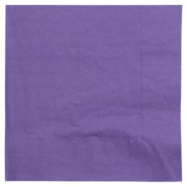 JAM PAPER Medium Lunch Napkins - 6 1/2 x 6 1/2 - Purple - 480/Box