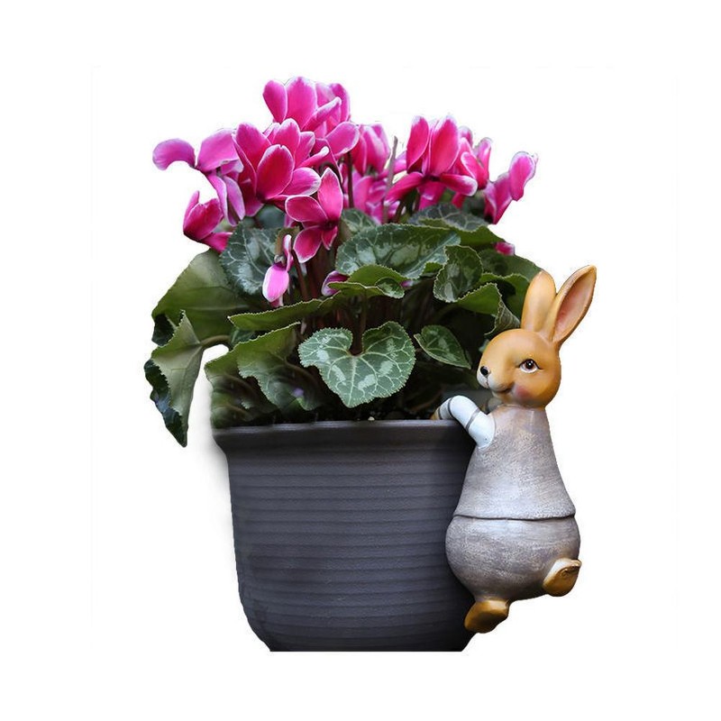 Garden Rabbit Statue Animal Statue Resin Climbing Rabbit Sculpture for