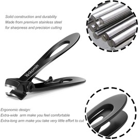 Best Nail Clippers for Thick Nails, Toe nails, Ingrown Toenails - Surgery Grade Stainless Steel, Long Handle, Wide Opening, Sharp & Sturdy Nail Clippers for Men & Women, 18-month Replacement Warranty