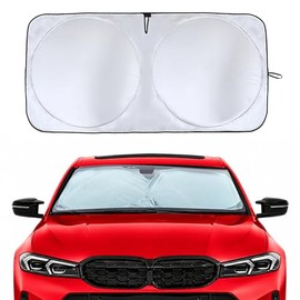 EcoNour Parasol para Parabrisas de Coche | Protección Completa contra Calor y UV | Parasol de Alto Rendimiento con Bloqueo de Luz | Diseño Plegable Mantiene Fresco el Interior | Almacenamiento