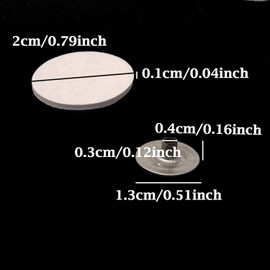 Honbay 100PCS Candle Wick Double Sided Stickers and 100PCS Metal Candle Wick Sustainer Tabs for Candle Making