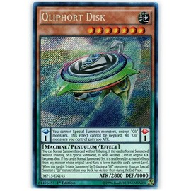 YU-GI-OH! - Qliphort Disk (MP15-EN145) - Mega Pack 2015 - 1st Edition - Secret Rare