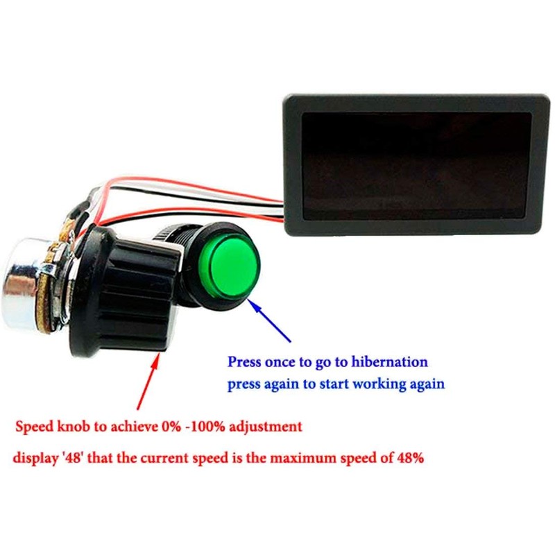 DollaTek 6V 12V 24V 5A PWM DC Motor Speed Controller