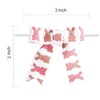 Meseey 30 Pcs Pre-tie Pink Rabbit Twist Tie Bows 3